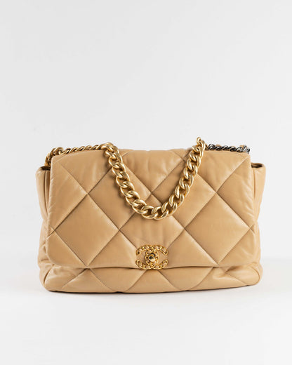 Chanel 19 Jumbo - Beige